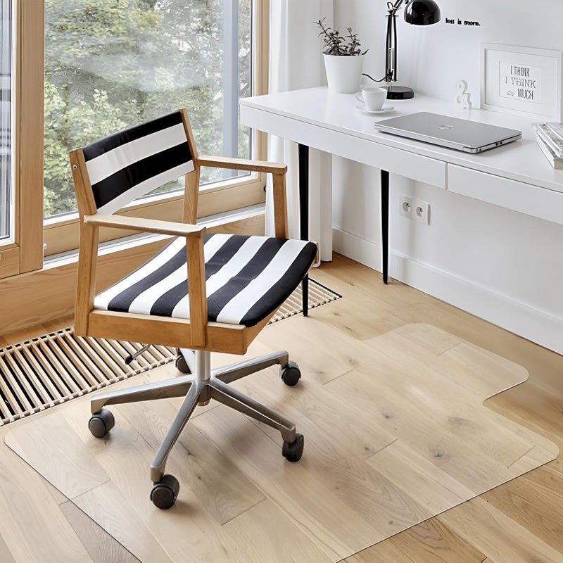Azadx Clear Office Chair Mat 36'' X 48'', Durable Desk Chair Mat for Hardwood Floor, Heavy Duty Plastic Office Floor Mat Under Rolling Chairs for Easy Glide and Protection (36" X 48" with Lip) - Image 1